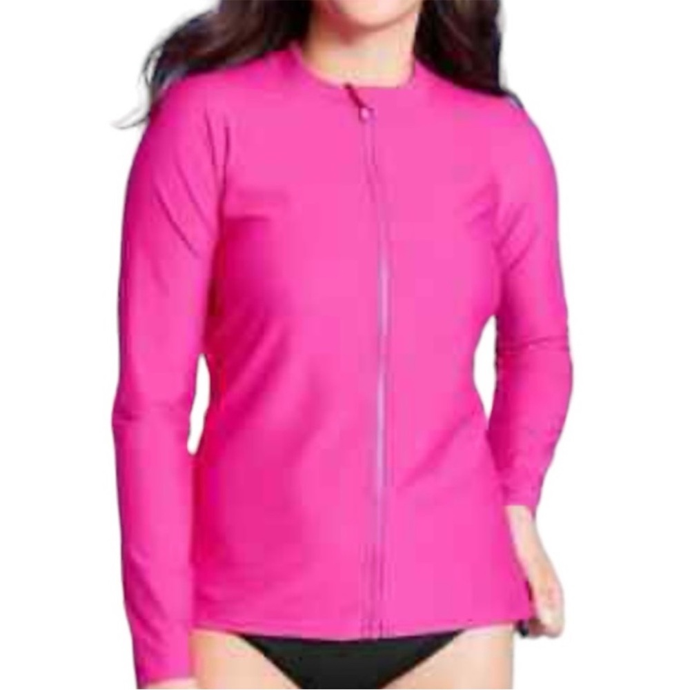 Kona Sol Small Full Zip Mock Neck Swim Jacket - NWT